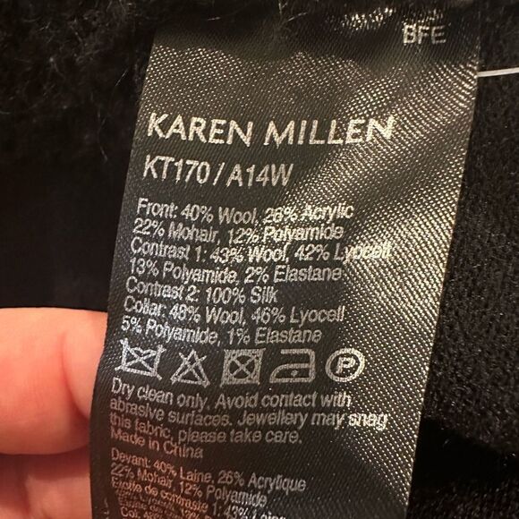 Karen millen wool silk Sherpa pullover sweatshirt - Picture 4 of 4